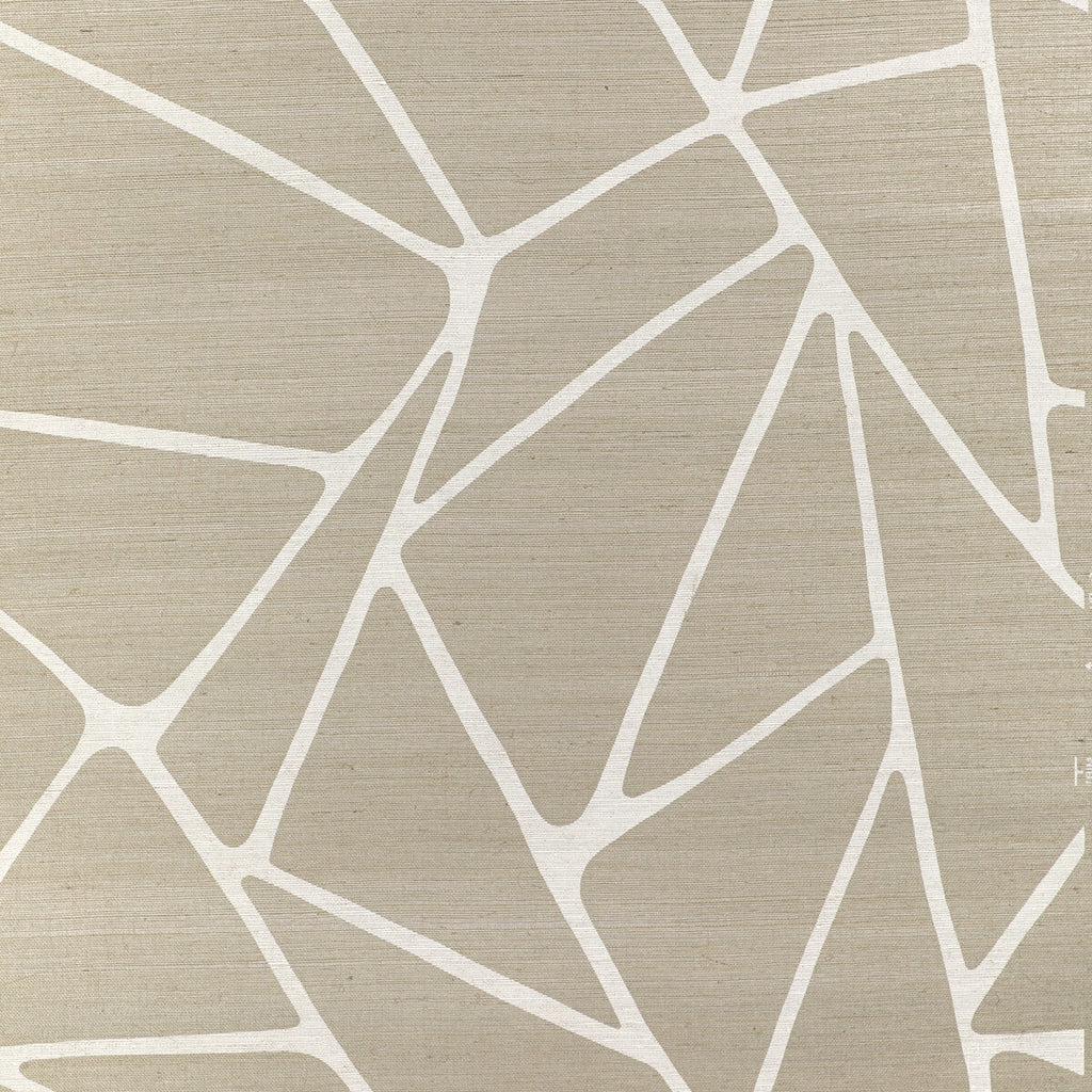 To The Point - Ivoire Silver | Kravet Couture | Linherr Hollingsworth Boheme Ii |Modern Metallic Wallcovering Print
