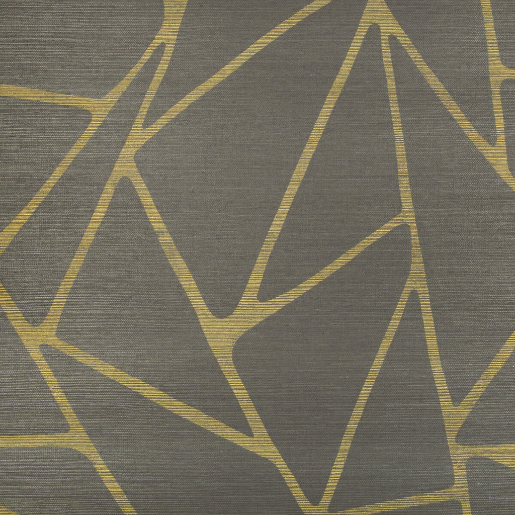 To The Point - Coal Gold | Kravet Couture | Linherr Hollingsworth Boheme |Modern Texture Wallcovering Print