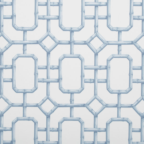 Bambu Fret - Ciel Light Blue | Kravet Couture | Jan Showers Glamorous | Modern Wallcovering Print