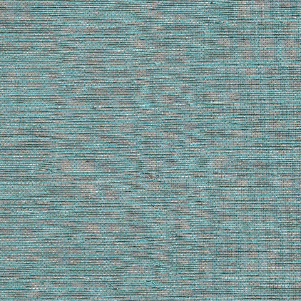 Kravet Design - W3453-13 Turquoise | Kravet Design |Texture Metallic Wallcovering Grasscloth