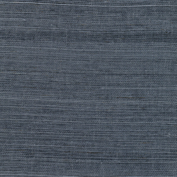 W3454-5 Blue | Kravet Design | Solid Texture Wallcovering Grasscloth