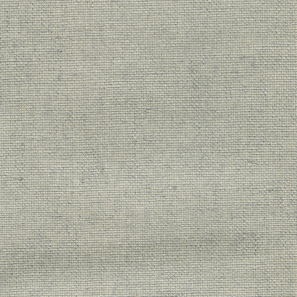 Kravet Design - W3456-11 Silver | Kravet Design |Metallic Texture Wallcovering Grasscloth