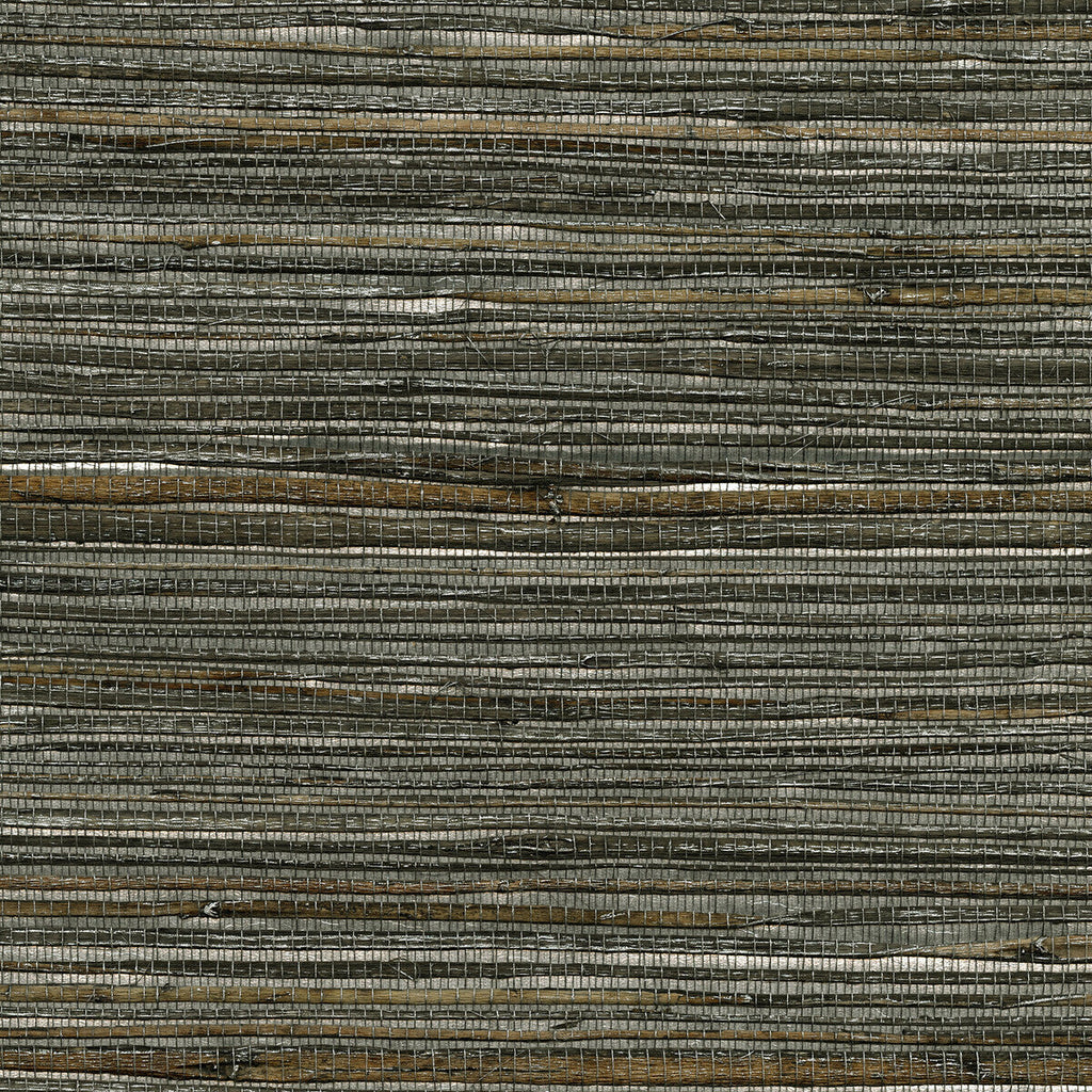 Kravet Design - W3463-11 Silver | Kravet Design |Texture Metallic Wallcovering Grasscloth