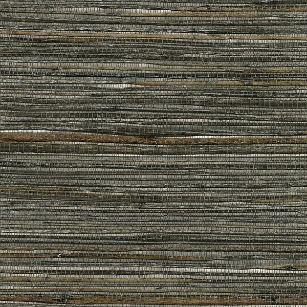 Kravet Design - W3463-11 Silver | Kravet Design |Texture Metallic Wallcovering Grasscloth