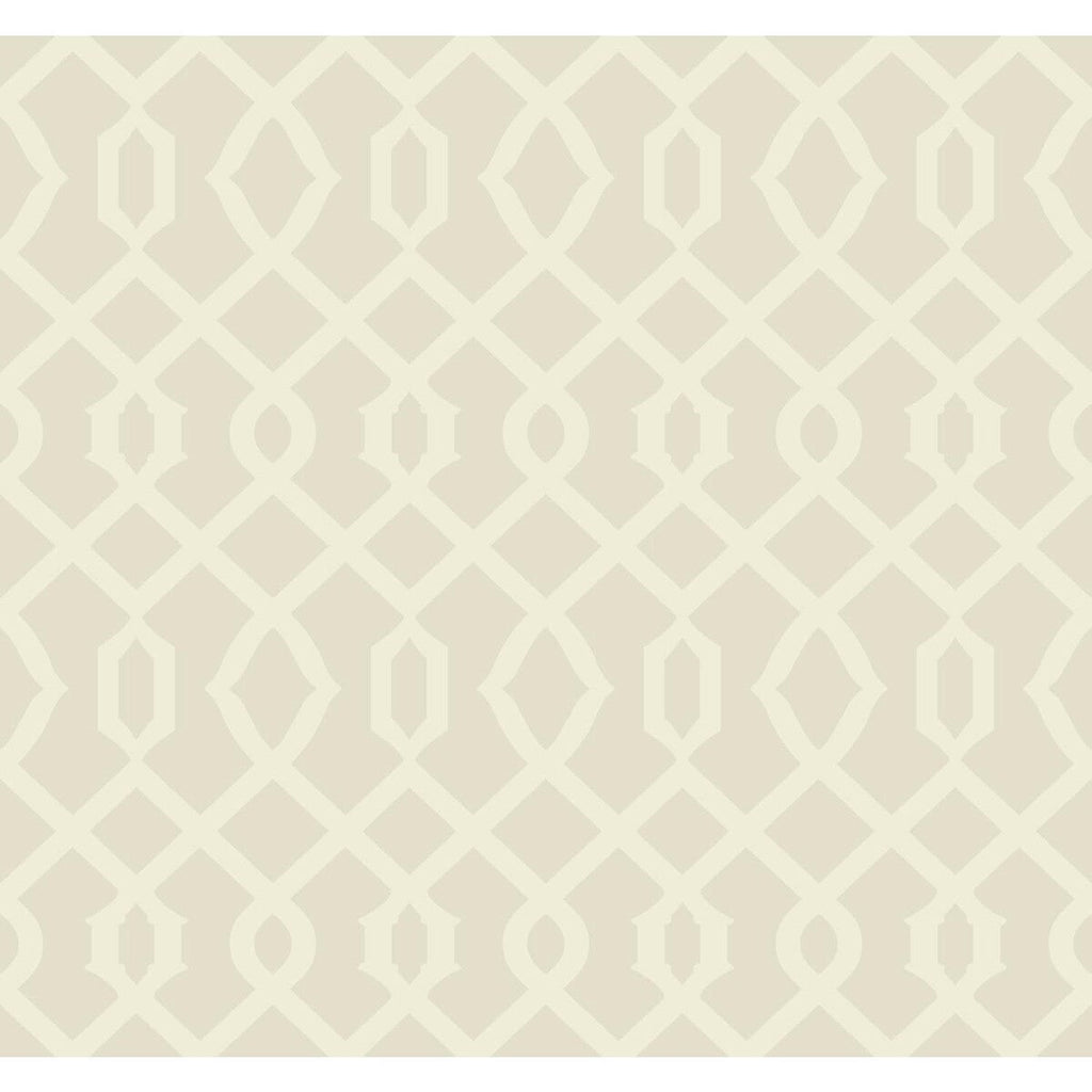 Kravet Design - W3472-1 Ivory | Kravet Design | Candice Olson Collection |Lattice/Scrollwork Metallic Wallcovering Print