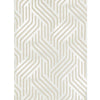Proxmire - Platinum Metallic | Kravet Couture | Modern Tailor |Modern Geometric Wallcovering Print