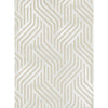 Proxmire - Platinum Metallic | Kravet Couture | Modern Tailor |Modern Geometric Wallcovering Print