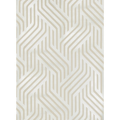 Proxmire - Platinum Metallic | Kravet Couture | Modern Tailor |Modern Geometric Wallcovering Print