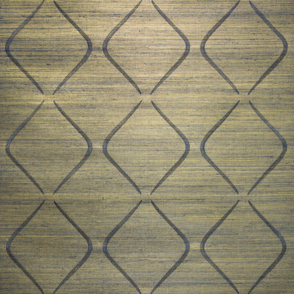 Kravet Design - W3493-50 Indigo | Kravet Design | Candice Olson Collection | Wallcovering Grasscloth