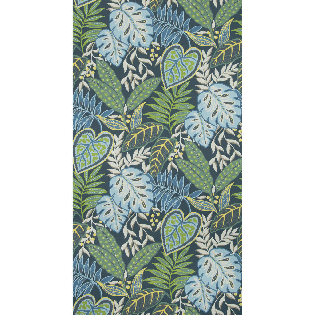 Jasmine - Indigo Blue | Kravet Design | Sarah Richardson Wallpaper | Botanical & Floral Wallcovering Print