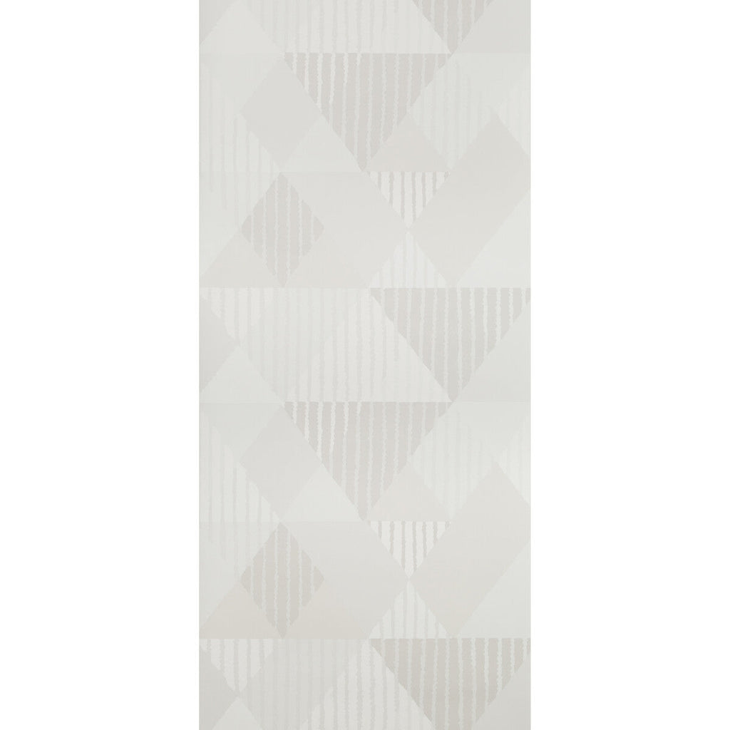 Mod Peaks - Sterling Beige | Kravet Design | Sarah Richardson Wallpaper | Modern Wallcovering Print