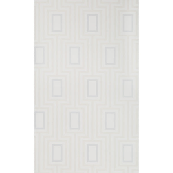 Metromod - Platinum Beige | Kravet Design | Sarah Richardson Wallpaper |Modern Geometric Wallcovering Print