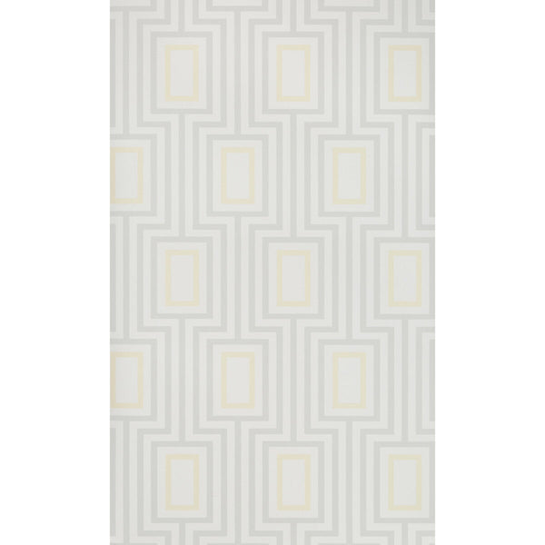 Metromod - Citrine Yellow | Kravet Design | Sarah Richardson Wallpaper |Modern Geometric Wallcovering Print