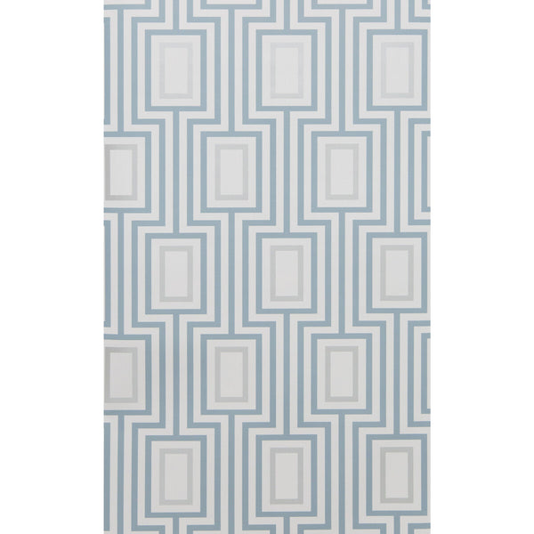 Metromod - Denim Slate | Kravet Design | Sarah Richardson Wallpaper |Modern Geometric Wallcovering Print