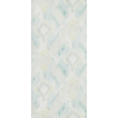 Mirage - Aqua Light Blue | Kravet Design | Sarah Richardson Wallpaper |Modern Ikat/Southwest/Kilims Wallcovering Print