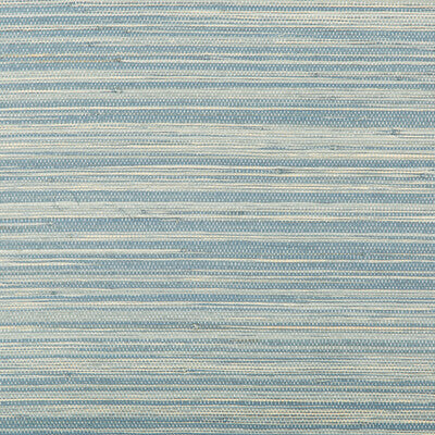 Kravet Design - W3524-5 Blue | Kravet Design | Elements Ii Naturals | Solid Texture Wallcovering Grasscloth