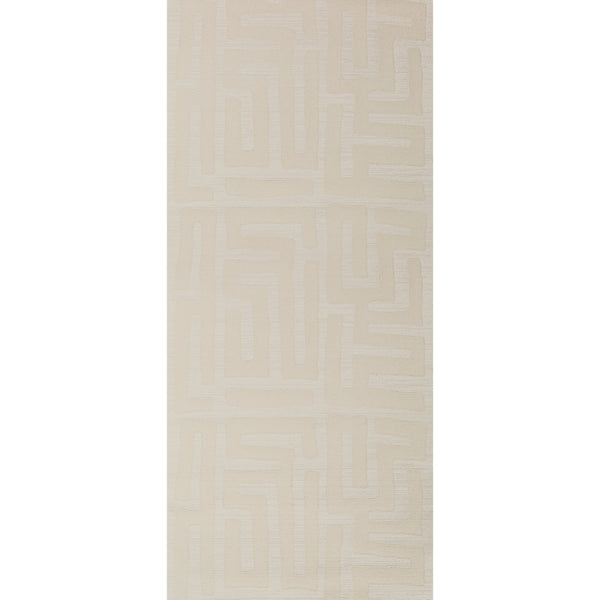 Kuba Cloth - Plaster White | Kravet Couture | Windsor Smith Naila |Geometric Texture Wallcovering