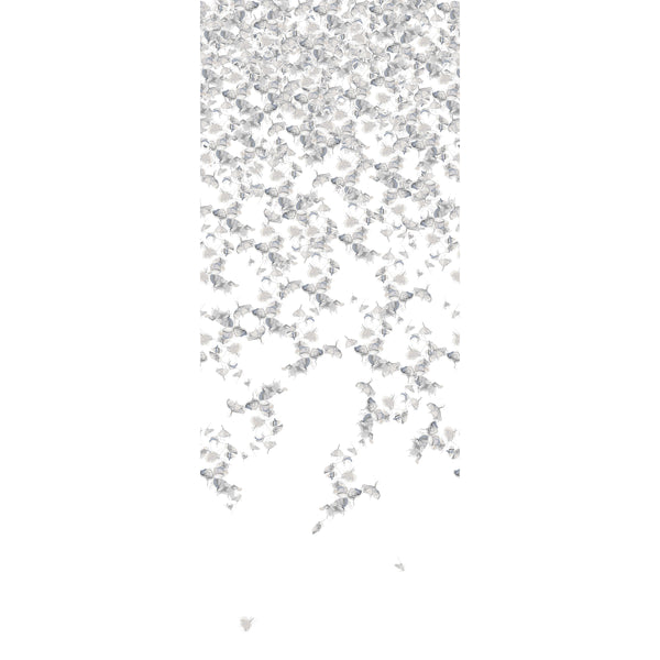 Falling Ginkgo - Winter White | Kravet Couture | Paperscape Artist Series | Botanical & Floral Wallcovering Print