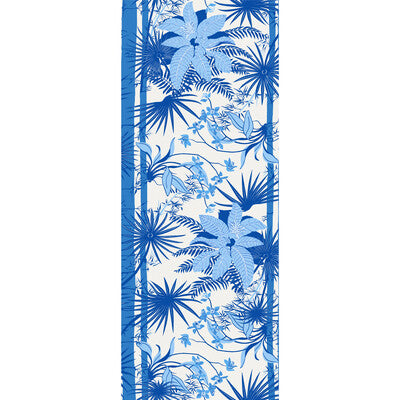 Orquidea - Blue White | Kravet Couture | Paperscape Artist Series | Botanical & Floral Tropical Wallcovering Print