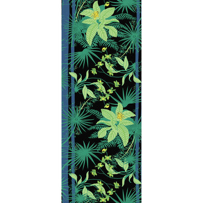 Orquidea - Folia Black | Kravet Couture | Paperscape Artist Series | Botanical & Floral Tropical Wallcovering Print