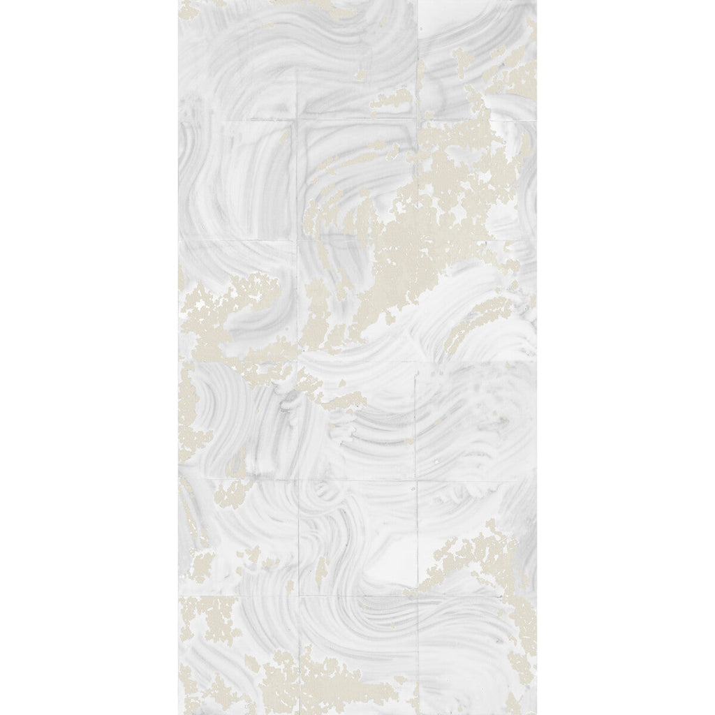 Rearrangements - Neutral Ivory | Kravet Couture | Paperscape Artist Series |Modern Novelty Wallcovering Print
