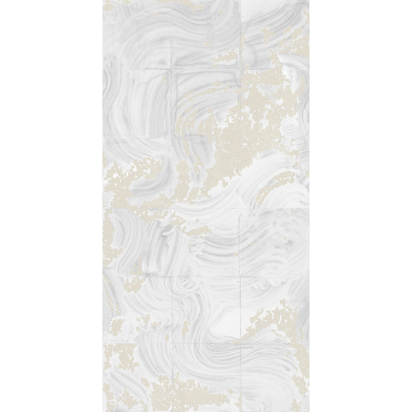Rearrangements - Neutral Ivory | Kravet Couture | Paperscape Artist Series |Modern Novelty Wallcovering Print