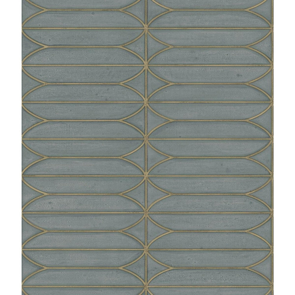 Kravet Design - W3594-421 Grey | Kravet Design | Candice Olson Collection |Geometric Metallic Wallcovering Print