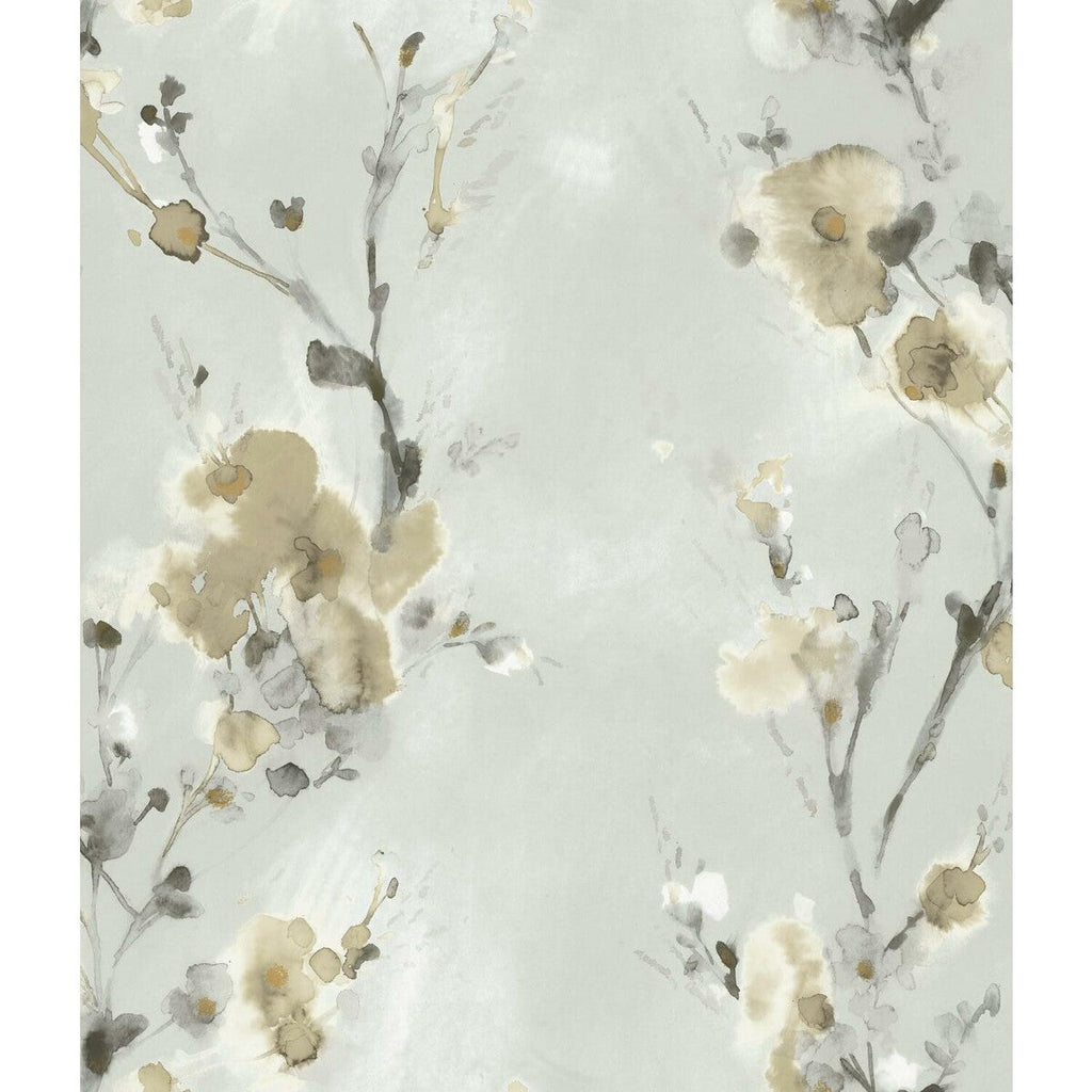 Kravet Design - W3599-16 Light Grey | Kravet Design | Candice Olson Collection | Botanical & Floral Wallcovering Print