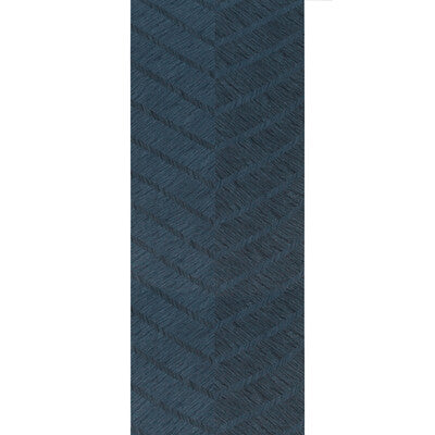 Kravet Design - W3600-50 Indigo | Kravet Design |Herringbone/Tweed Metallic Wallcovering Print