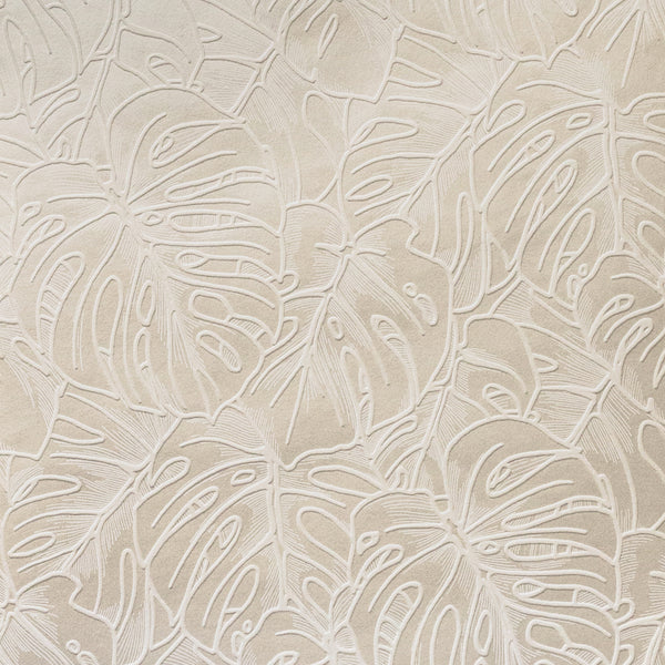 W3602-1 Beige | Kravet Design | Botanical & Floral Metallic Wallcovering Print