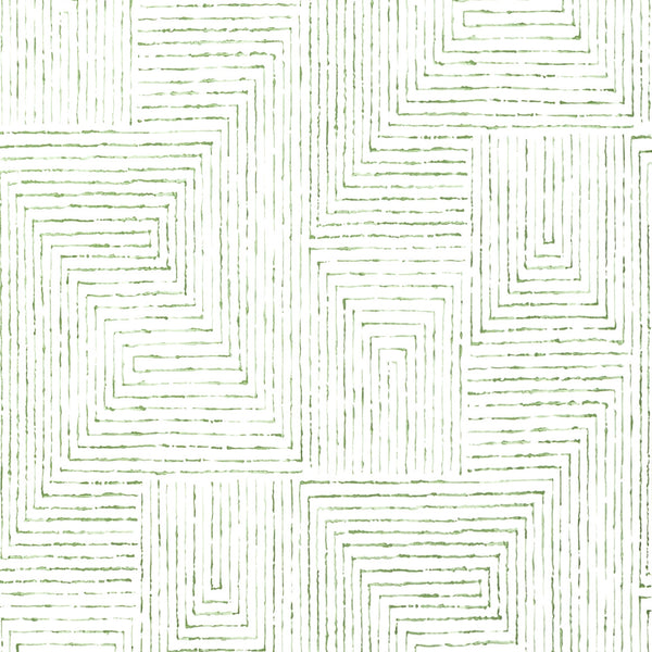 W3604-3 White | Kravet Design | Geometric Wallcovering Print