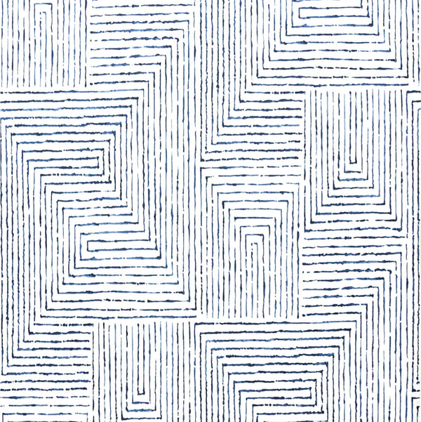W3604-5 White | Kravet Design | Geometric Wallcovering Print