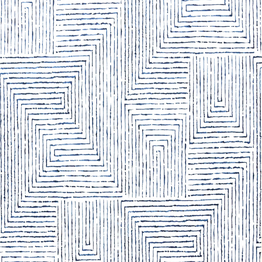 W3604-5 White | Kravet Design | Geometric Wallcovering Print