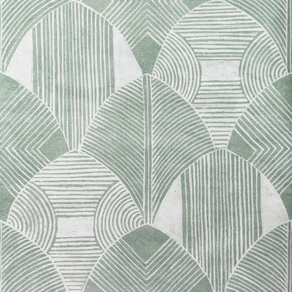 W3607-3 White | Kravet Design |Modern Geometric Wallcovering Print