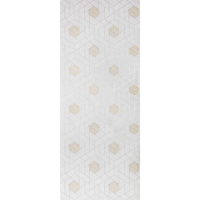 Kravet Design - W3609-1611 Light Grey | Kravet Design |Geometric Metallic Wallcovering Print
