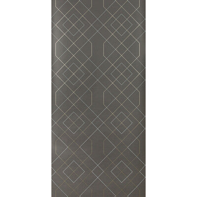 Kravet Design - W3613-21 Grey | Kravet Design |Geometric Metallic Wallcovering Print
