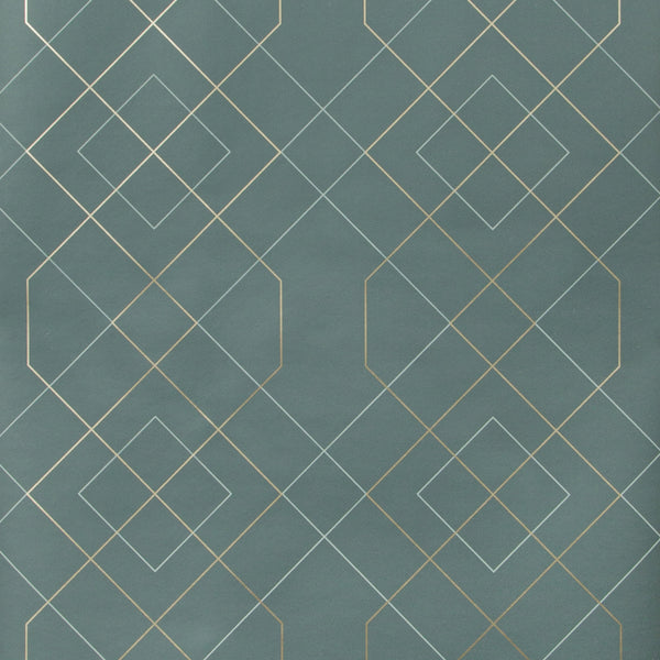 Kravet Design - Teal Wallcovering | Kravet