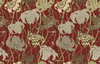 Lilium - 10232 Rust | Kravet Couture | Missoni Home Wallcoverings 03 | Botanical & Floral Wallcovering Print