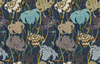 Lilium - 10233 Blue | Kravet Couture | Missoni Home Wallcoverings 03 | Botanical & Floral Wallcovering Print