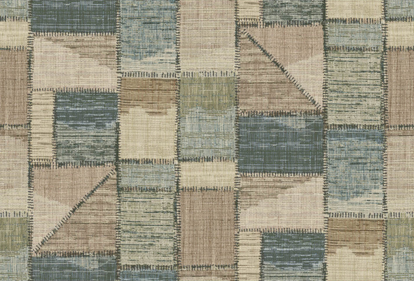 Patchwork - 10242 Beige | Kravet Couture | Missoni Home Wallcoverings 03 |Modern Geometric Wallcovering Print