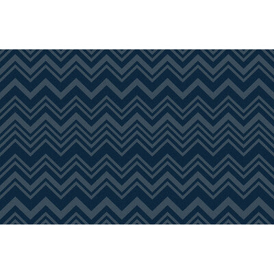Macro Zig Zag - 10290 Blue | Kravet Couture | Missoni Home Wallcoverings 03 |Geometric Herringbone/Tweed Wallcovering Print