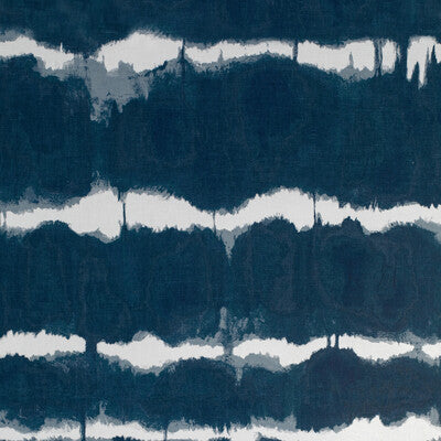 Baturi - Indigo Dark Blue | Kravet Couture | Linherr Hollingsworth Boheme Ii | Abstract Modern Wallcovering Print