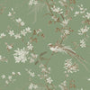 Kravet Design - W3714-3 Green | Kravet Design | Ronald Redding |Chinoiserie Flora & Fauna Wallcovering Print