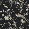 Kravet Design - W3714-8 Black | Kravet Design | Ronald Redding |Chinoiserie Flora & Fauna Wallcovering Print