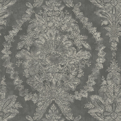Kravet Design - W3715-21 Grey | Kravet Design | Ronald Redding |Damask Wallcovering Print