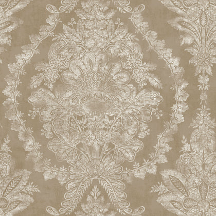 W3715-4 Bronze | Kravet Design | Ronald Redding |Damask Wallcovering Print