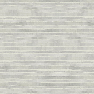 Kravet Design - W3716-11 Grey | Kravet Design | Ronald Redding |Metallic Stripes Wallcovering Print