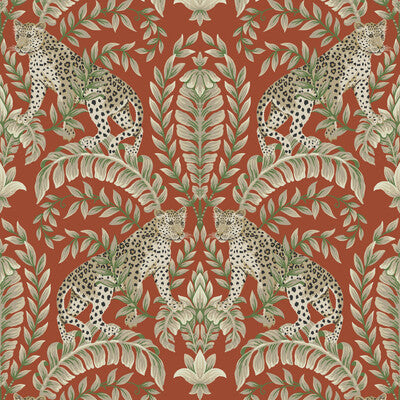 Kravet Design - W3721-12 Orange | Kravet Design | Ronald Redding | Flora & Fauna Wallcovering Print