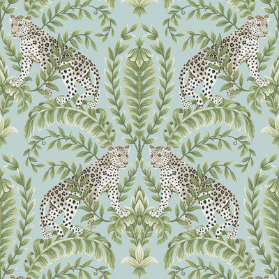 Kravet Design - W3721-35 Light Blue | Kravet Design | Ronald Redding | Flora & Fauna Wallcovering Print