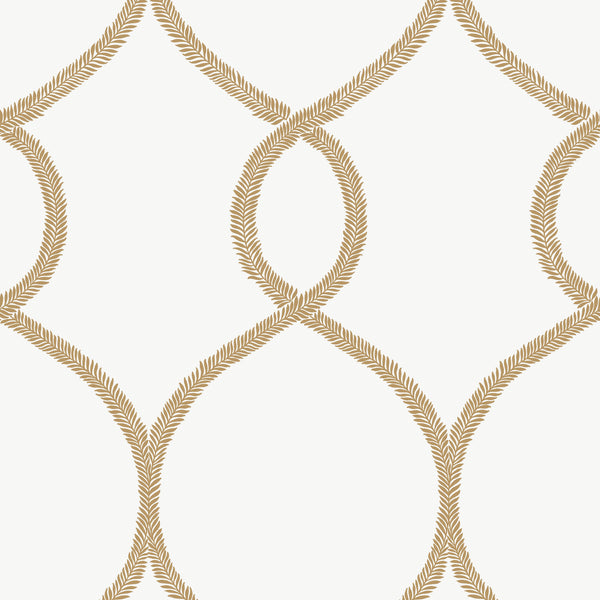 W3722-4 White | Kravet Design | Ronald Redding |Tone On Tone Wallcovering Print
